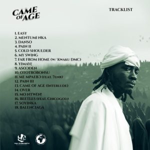 OKenneth CAME OF AGE Album Tracklist