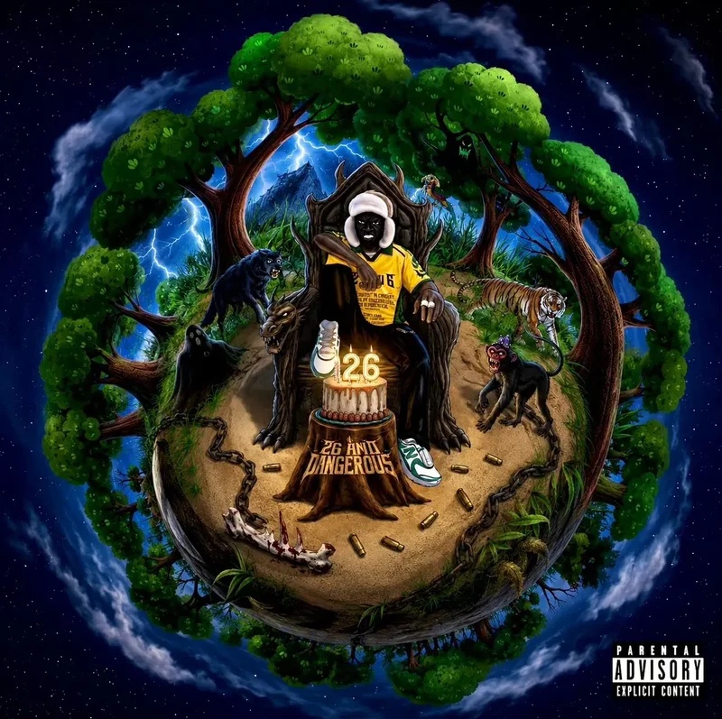 Wilie Kings 26 AND DANGEROUS Album Cover Art